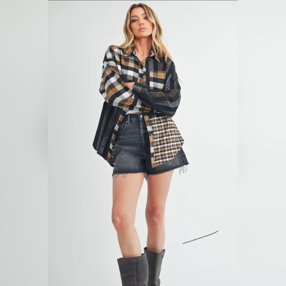 Lena Plaid Flannel Shirt - Picture 3 of 7